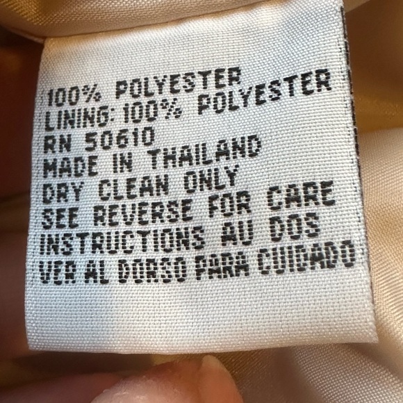 Le Suit Paris New York Beige & Black Top.Skirt Set Top Is Double Breasted Sz 12P - Picture 14 of 16